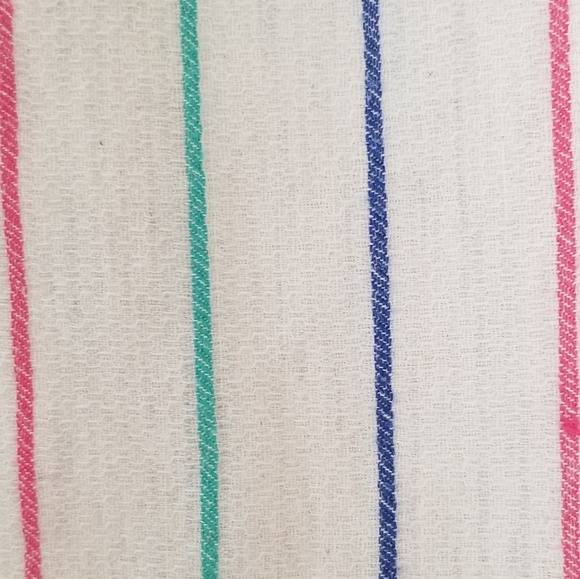 Striped crop top with zip up back - Picture 2 of 3